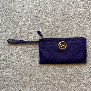 Michael Kors Purple Wristlet